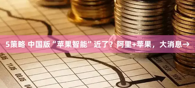 5策略 中国版“苹果智能”近了？阿里+苹果，大消息→
