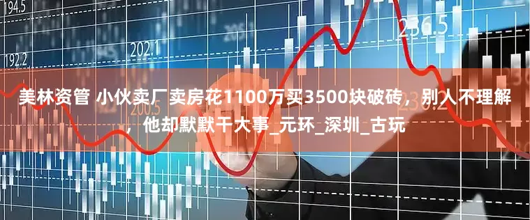 美林资管 小伙卖厂卖房花1100万买3500块破砖，别人不理解，他却默默干大事_元环_深圳_古玩