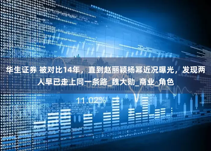 华生证券 被对比14年，直到赵丽颖杨幂近况曝光，发现两人早已走上同一条路_魏大勋_商业_角色
